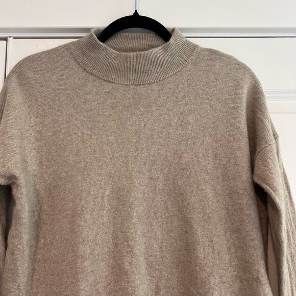 Madewell‎ Women's Merino Wool Alpaca Light Tan Crewneck Sweater Size Small - Picture 3 of 9